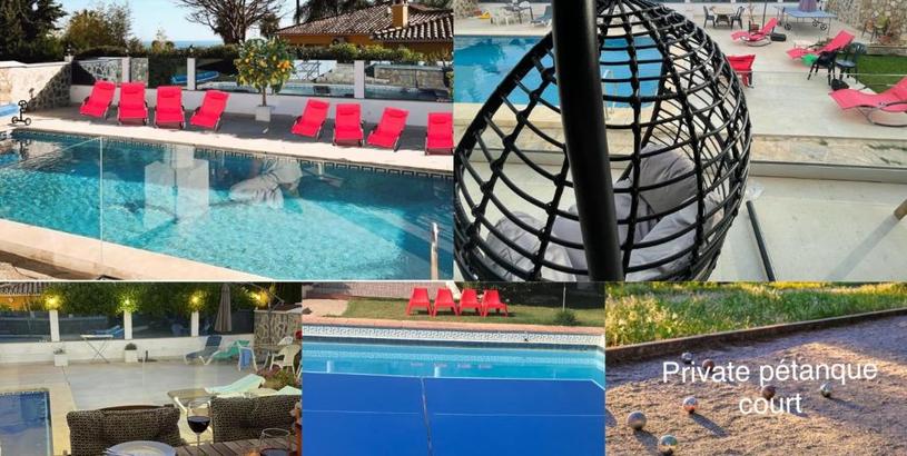  Beautiful renovated Villa Marbella close beach 8-9 people, 4 bedrooms, 4 bathrooms, private pool, ping pong table, 4 bedrooms, 4 bathrooms, private pétanque court