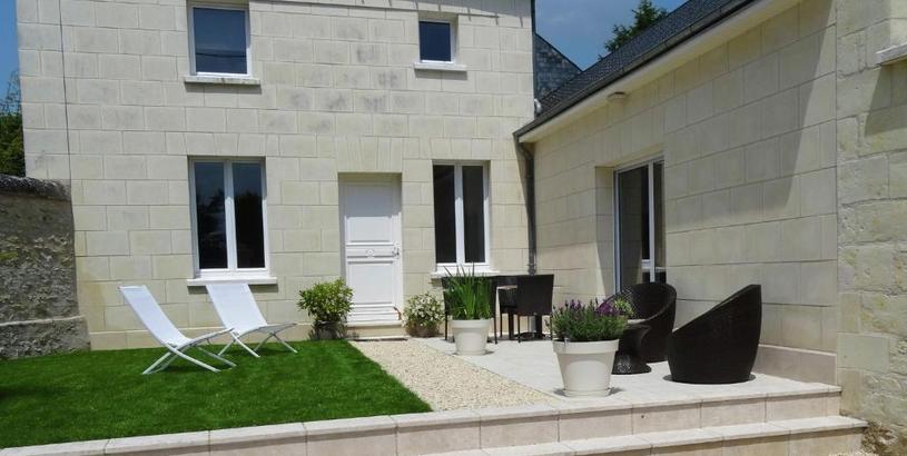 Дом отдыха Luxury holiday home with lawn in Beaumont en V ron near Chinon