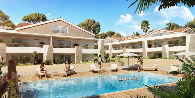 Apartments Les Lecques - Superb new standing T3 with garden swimming pool & parking