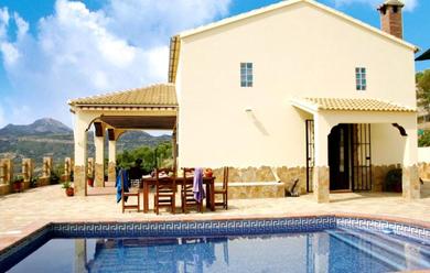 Chalet 2 bedrooms chalet with lake view private pool and furnished garden at El Gastor