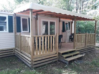 Campsite Mobil-Home climatisé 6p Lac de Mimizan Eurolac 4 étoiles