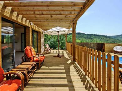 Шале Modern Chalet in Roquetaillade with Swimming Pool
