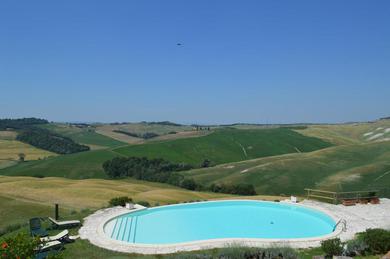 Apartments Holiday apartment with swimming pool, strade bianche, swimming pool, view
