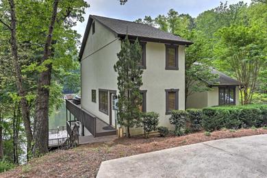 Waterfront Lake Lure Home with 2-Story Deck!