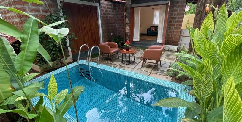 Villa Cheerful 2-Bedroom Villa with Private Plunge Pool, Candolim, Goa