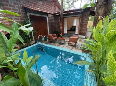 Вилла Cheerful 2-Bedroom Villa with Private Plunge Pool, Candolim, Goa