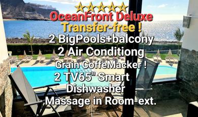 Apartments OCEANFRONT DELUXE-45m,TRANSFE R-inc ! 600 mb, 2 Big POOLs,2AirCondition, 2TV-65",DISHWASHER,Lift,Amadores View !