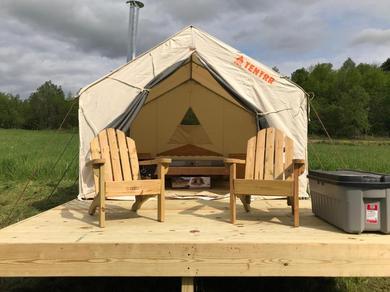 Luxury tent Tentrr - Belle Vue Pond and River Haven