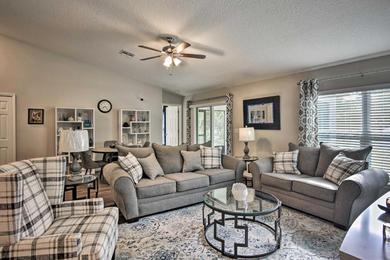 Modern Palm Bay Golf Home with Screened Porch!