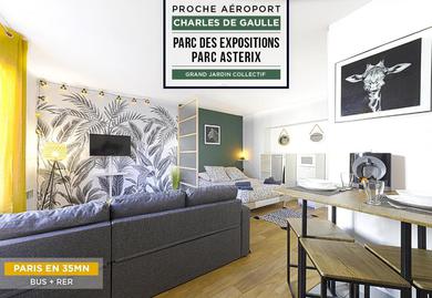 Apartments ****Jungle Chic/Aéroport CDG Paris/Parc Asterix/Parc des Expositions/Paris****