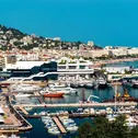Boat Ferretti 36 ' Bateau à Quai Vieux-Port Cannes Festival La Croisette