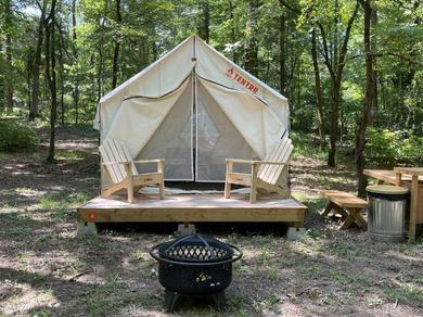 Luxury tent Tentrr State Park Site - Mississippi Wall Doxey State Park - Woodland G - Single Camp
