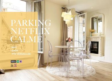 Apartments Appartement Design&Nouveau, ParisExpo Pte-de-Versaille, Parking&Netflix