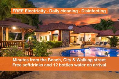 Villa Villa Pattaya Hill, Free Electricity, minutes from Beach and Pattaya