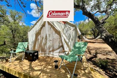 Люкс-шатер Tentrr Signature Site - Hill Country Adventure Outpost - 5A - Coleman Outfitted Site