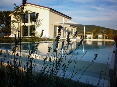 Отель Beautiful design villa immersed in Le Marche s green hills