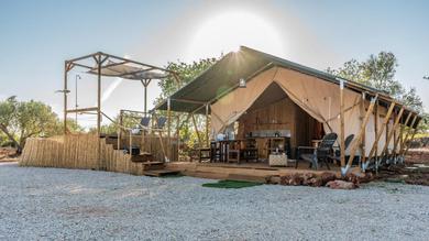 Safari tent with private pool in Albufeira