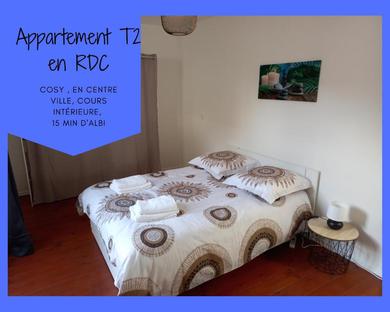 Apartments ☆ Apt T2 en RDC Cosy en plein centre de Carmaux ☆