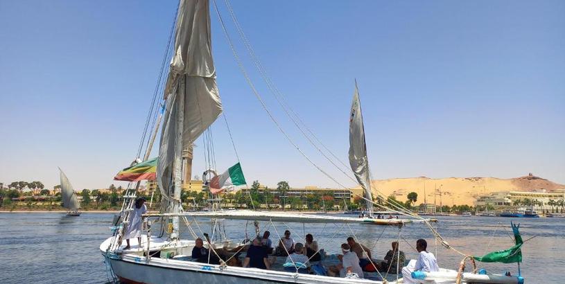 Boat Aswan nubian feluca