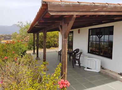 Дом отдыха House with 2 bedrooms in Los Llanos with wonderful sea view shared pool and furnished garden 9 km from the beach