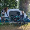 Кемпинг Les Hortensias grande tente familiale deux chambres et séjour vue mer sur camping nature