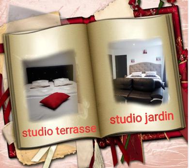 Апартаменты Au Paradis des Crins avec un studio rez de chaussée jardin et studio en duplex avec terrasse