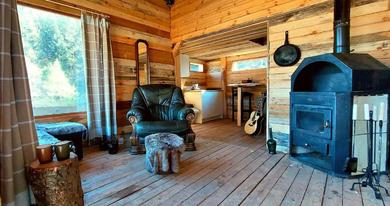 Hotel Unique off-grid cabin in raw nature: Bucephalus