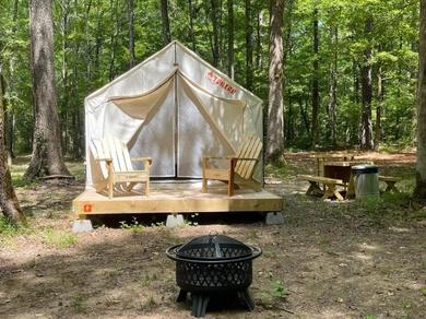 Luxury tent Tentrr State Park Site - Mississippi Wall Doxey State Park - Woodland F - Single Camp