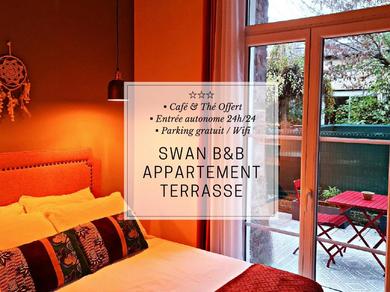 Apartments Appartement terrasse Swan B&B