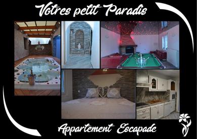 Апартаменты Appartement Romantique L'Escapade Jacuzzi