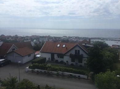 Apartments Boende med utsikt över Mölle by hamn och Öresund