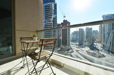 Brand New! Stylish 1BR with balcony in Dubai Marina - BLB