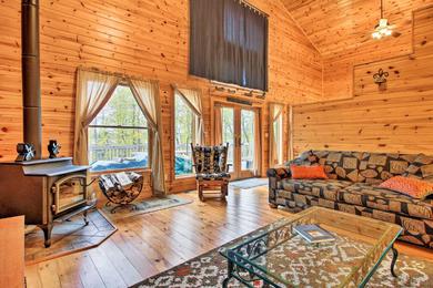 Lakefront Cabin with Private Deck, Dock and Fire Pit!