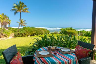 Apartments Hanalei Colony Resort I1-steps to sand, oceanfront views, wild & beautiful!