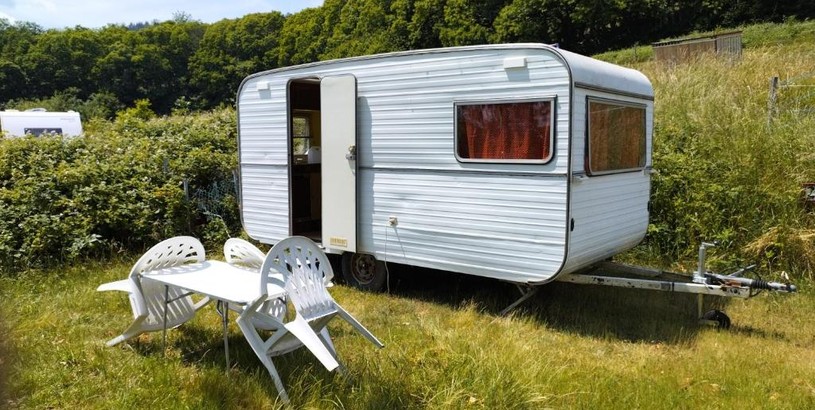 Кемпинг Camping La Fôret du Morvan Vintage caravan