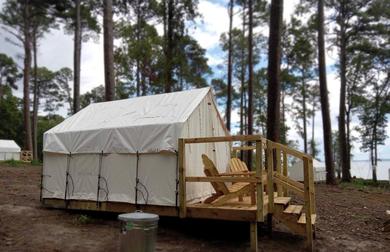 Люкс-шатер Tentrr State Park Site - Louisiana North Toledo Bend State Park - Forest Glade E - Single Camp