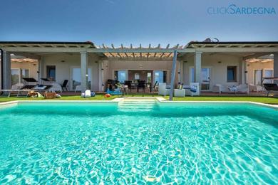 Вилла Alghero Villa Carrabufas villa con piscina vista mare per 10 persone
