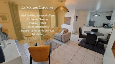 Villa - Maison Capucine- Proche centre d'affaire Chauray, Jardin, parking, WIFI et Netflix, idéal voyage d'affaire, familles, ou simple escapade