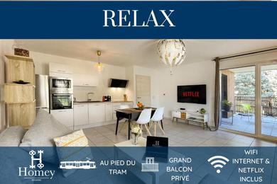 Апартаменты HOMEY RELAX - New - Aux portes de Genève - Balcon privé - Appartement avec 2 chambres