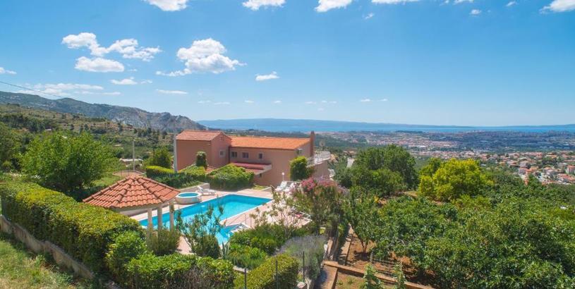 Villa Villa Klara with 72 sqm pool and view on Split and islands