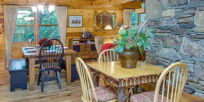 Отель Secluded Rustic Cabin Next to South Toe River!