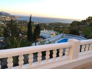 5 bedrooms villa at Sant Josep de sa Talaia 900 m away from the beach with sea view private pool and enclosed garden