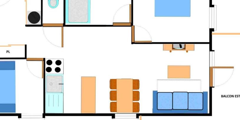 Apartments Appartement Aussois, 3 pièces, 6 personnes - FR-1-508-244