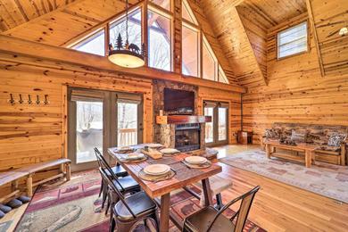  Picturesque NC Cabin with Fire Pit and Mtn Views!