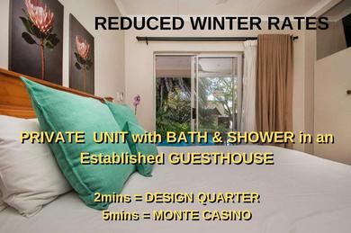 Апартаменты Unit 2 in Fourways CENTRAL with BEST RATES 5mins to Monte
