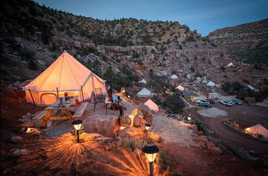 Luxury tent Zion Glamping Adventures