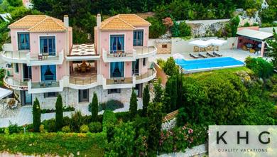 Вилла Elli's Villas complex in Petani beach! Majestic wide angle sea views along Petani beach!