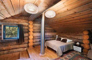 Шале Chalet d'une chambre avec vue sur le lac piscine partagee et sauna a Le Thoronet