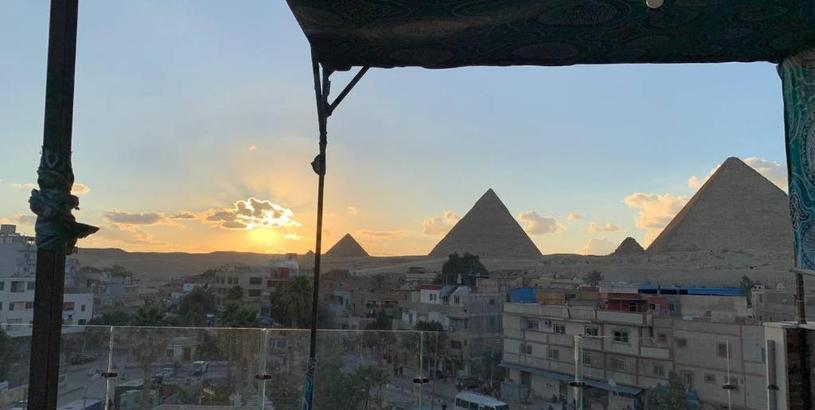 Guest house family pyramids view
