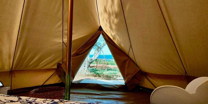 Luxury tent La Tenda a Marina Serra di Casa Camilla Journey